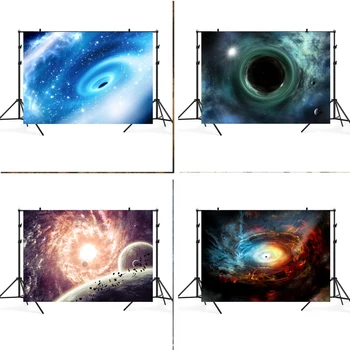 

Photography Backdrop Universe Black Hole Starry Sky Theme Party Children Studio Photography Background Bedroom Decoration