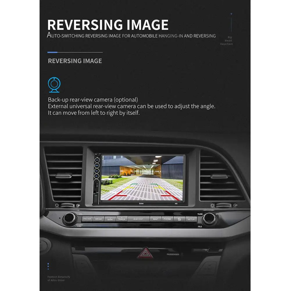 Стереомагнитола MP5 мультимедийный проигрыватель USB Bluetooth автомагнитола fm