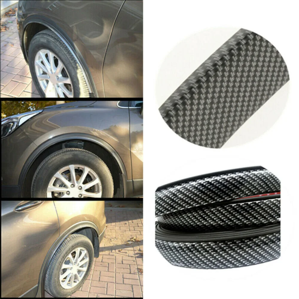 1x Автомобиль Грузовик внедорожник углеродного волокна колеса брови протектор полосы стикер Наклейка Декор