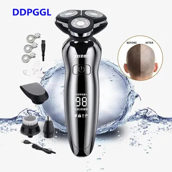 

DDPGGL Display Electric Shaver for Men Wet and Dry USB 2-Hour Fast Charging Beard Trimmer Shaving Machine Electric Razor