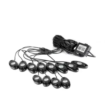 

12pcs 9W LED Rock Light for Offroad Truck Boat Underbody Lamp