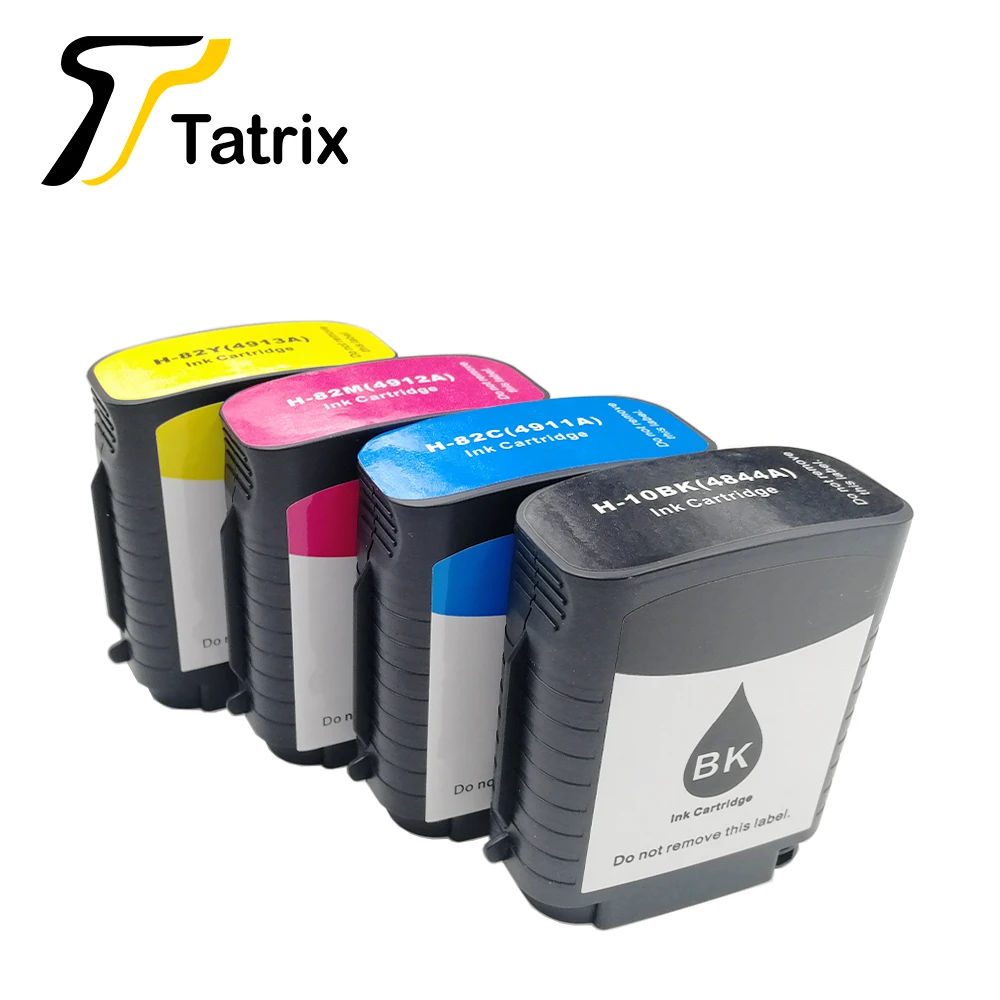 Tatrix совместимый чернильный картридж для hp 10 hp 82 hp 10 82 для Designjet 10 шт./20пс/120nr/50 шт. 500/510/800/800p C4911A струйный принтер