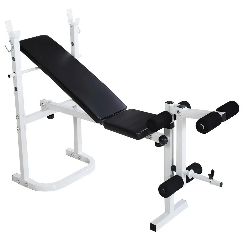 

N-008 Fitness Weight Bench White & Black gym bench