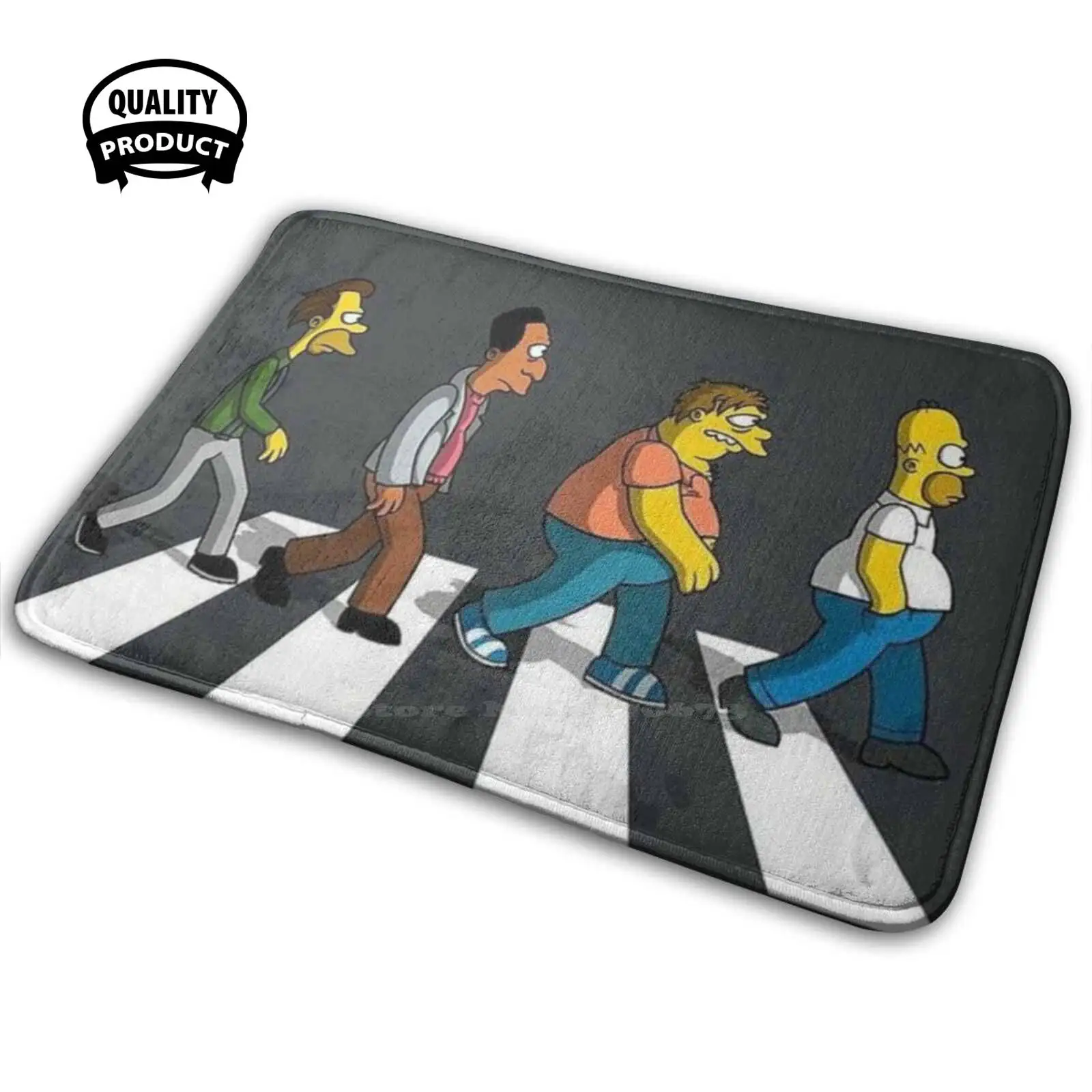 The X Simp'S 3D Household Goods Mat Rug Carpet Cushion Music 60S Here Comes Sun 70S Classic Lennon Lyrics And Roll | Дом и сад