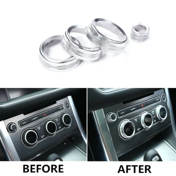

Car Inner Console Air Condition Heat Control Switch Knob Aluminum alloy Trim Cover For Land Rover Range Rover L405