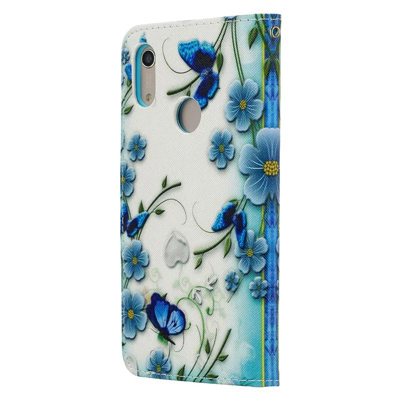 Кожаный чехол для Huawei Y6 2019 Y 6 Prime 2018 чехлы бумажник чехол|Бамперы| |