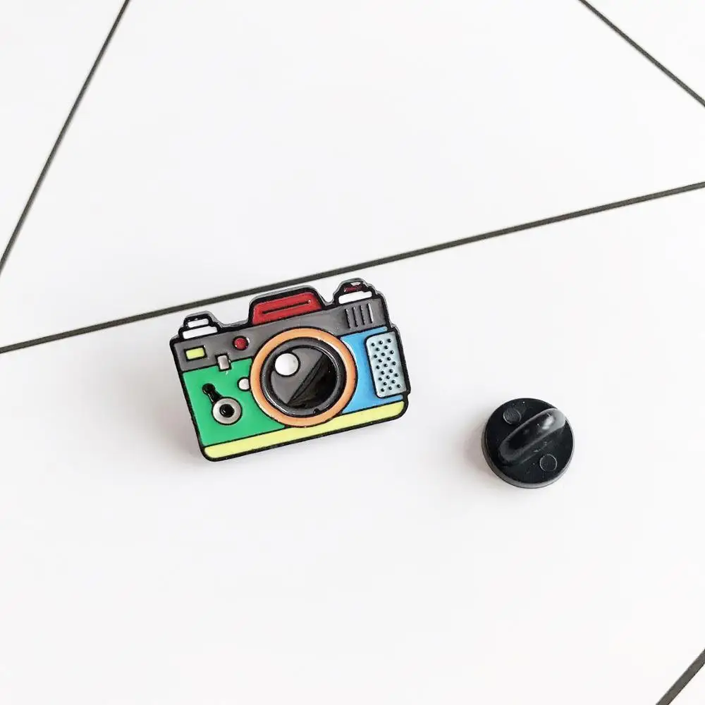 Cute Camara Enamel Lapel Collar Pin Corsage Brooch Jewelry PROMOTIONAL GIFT GIVEAWAY can be customized with your logo design | Дом и сад