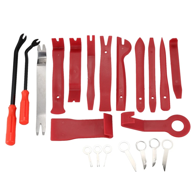 

21Pcs Trim Removal Tool Kit Car Panel Door Audio Trim Removal Tool Kit Auto Clip Pliers Fastener Remover Pry Tool (With Storage
