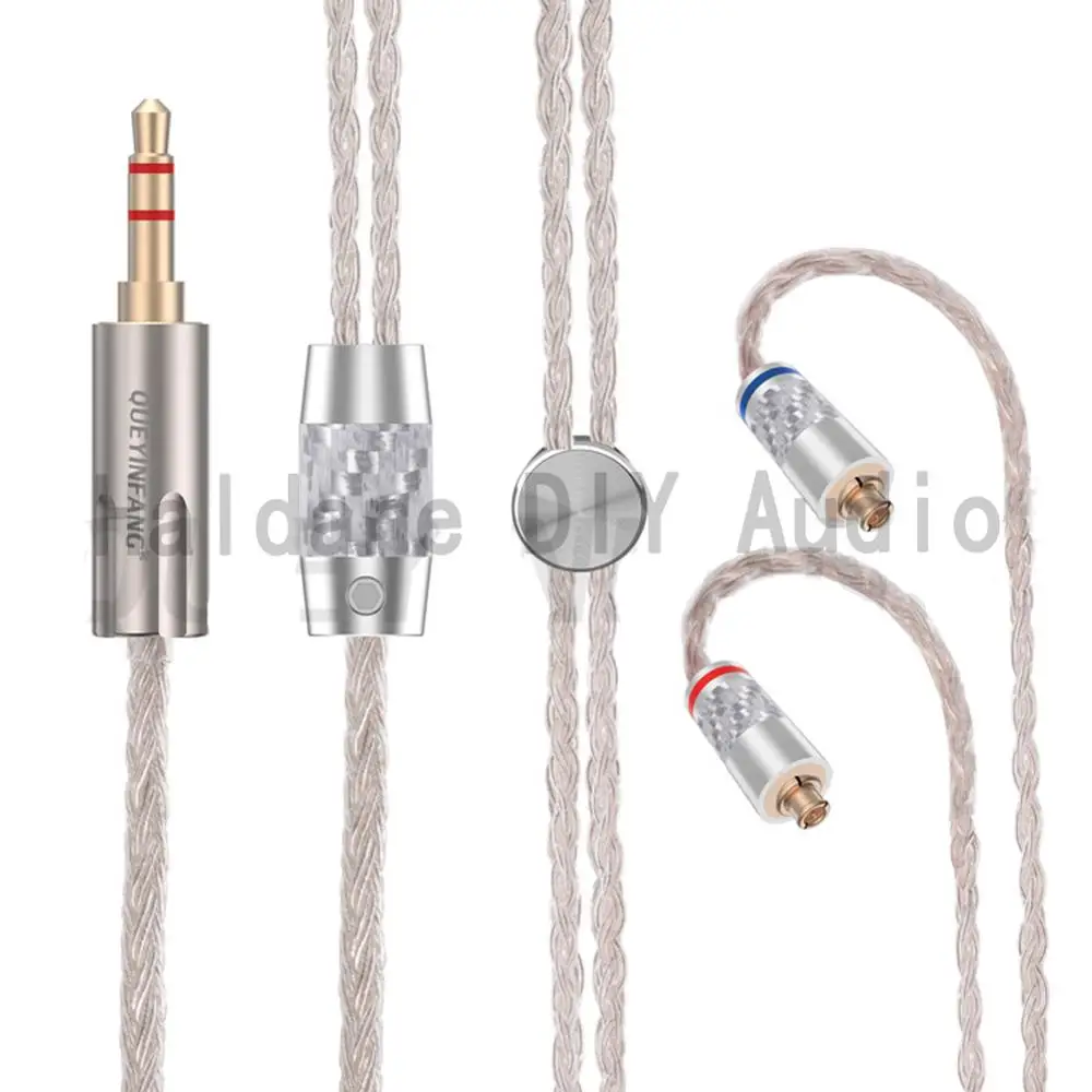 Thouliess 16Cores Silver Plated Upgrade Headphone Cable MMCX 2Pin For ZSX TFZ W4r UM3x Heir 10 A IEM8 0 IEM10 0 se535 215 846