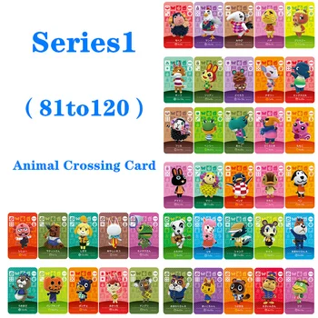 

English compatible Amiibo Game Card NS Series 1 (081 to 120) Animal Crossing Card Work for