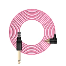 Tattoo Machine Hook Line Clip Cord Rca 2m Soft Silicone Power Supply Cable High Quality Pedal for Tattoo Machine Accessories