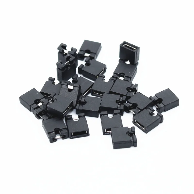 100pcsPinHeaderJumperblocksConnector254mmfor312HardDisk
