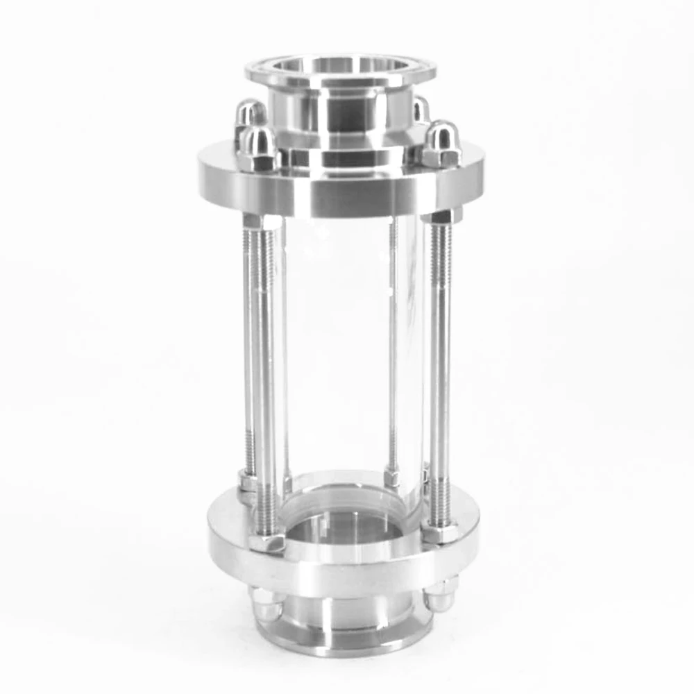 

Tri Clamp Type Flow Sight Glass Diopter Round Tip Sanitary Food Grade Pipe Flow Sight Glass Diopter For Home Brew