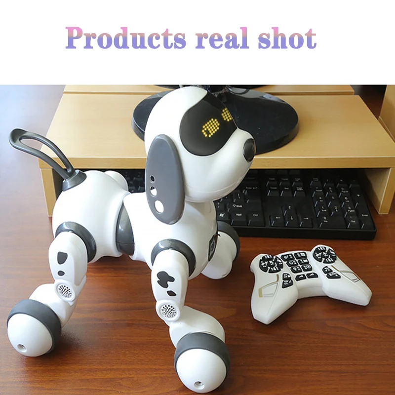 RC Smart Robot Dog Electronic Pet Gesture Sensor Voice Control Music Dance Child Early Education Toy Gift