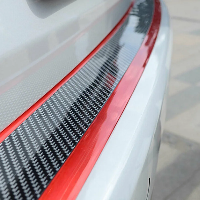Рулон автомобиля стикер углеродного волокна вид порога протектор Защитная полоса для края 7 см* 1 м