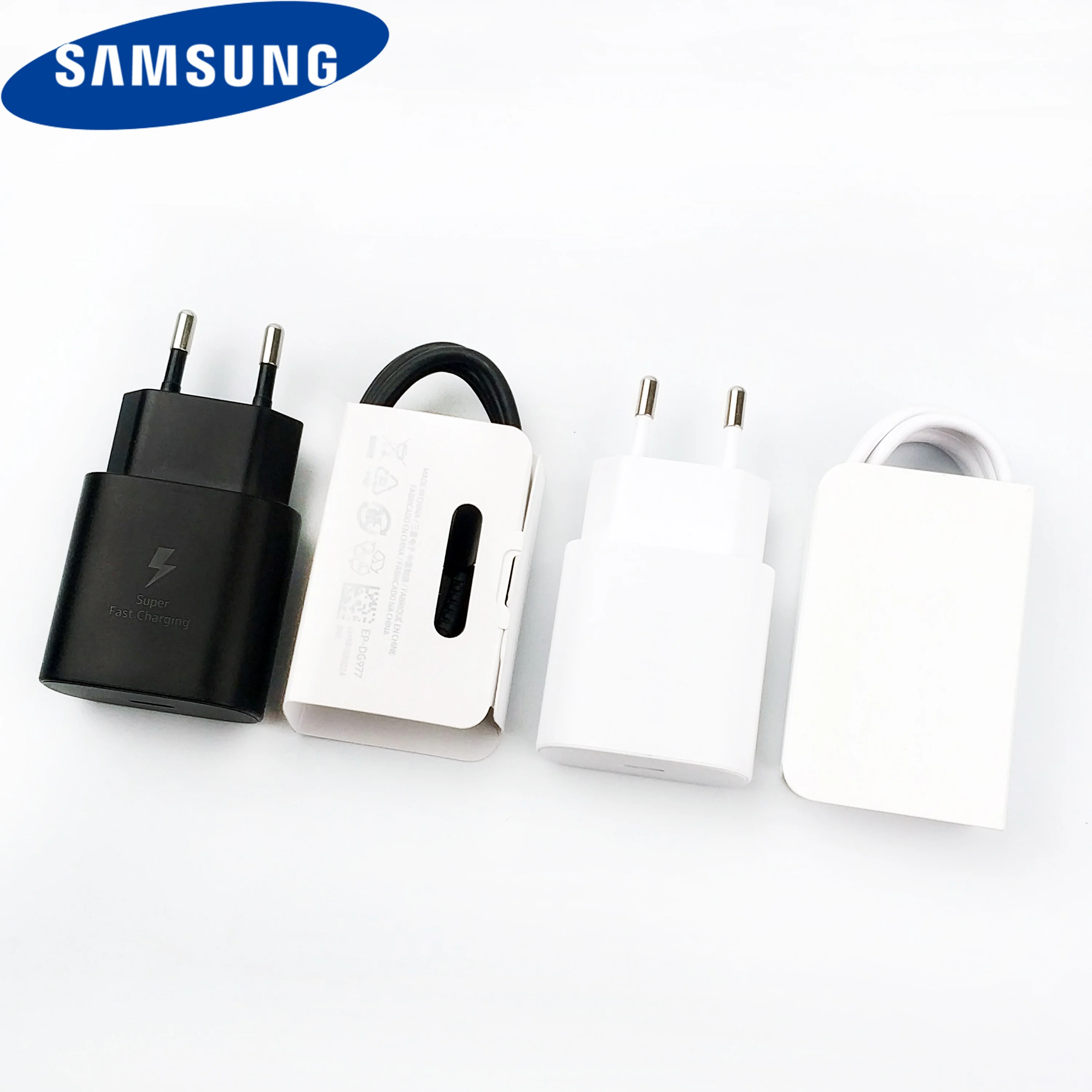 

Samsung Galaxy Note 10 Plus Super Fast Charger 25W Usb pd pss quick eu travel charge adapter Dual type-C cable FOr Note 10 phone