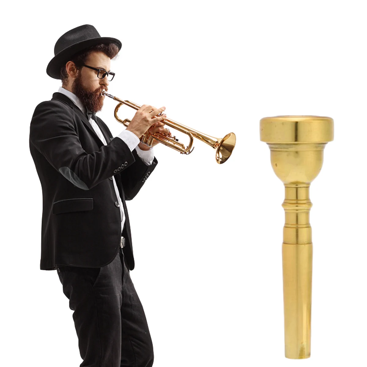 Trumpet Mouthpiece For Bach Beginner Musical Fancier Club Finger Exerciser 3C 5C 7C Accessories Mouth | Спорт и развлечения