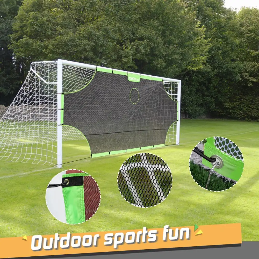 

Soccer Goal Target Nets-with 5 Scoring Zones, Extra-Sturdy Portable foorball Practice Gate for Children Soccer Training