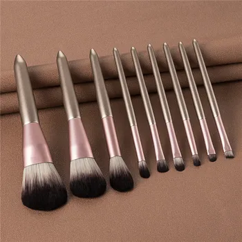 

9pcs/set Makeup Brushes Set For Foundation Blush Eyeshadow Concealer Powder Lip Make Up Cosmetics Brush Makeup Pen T09027