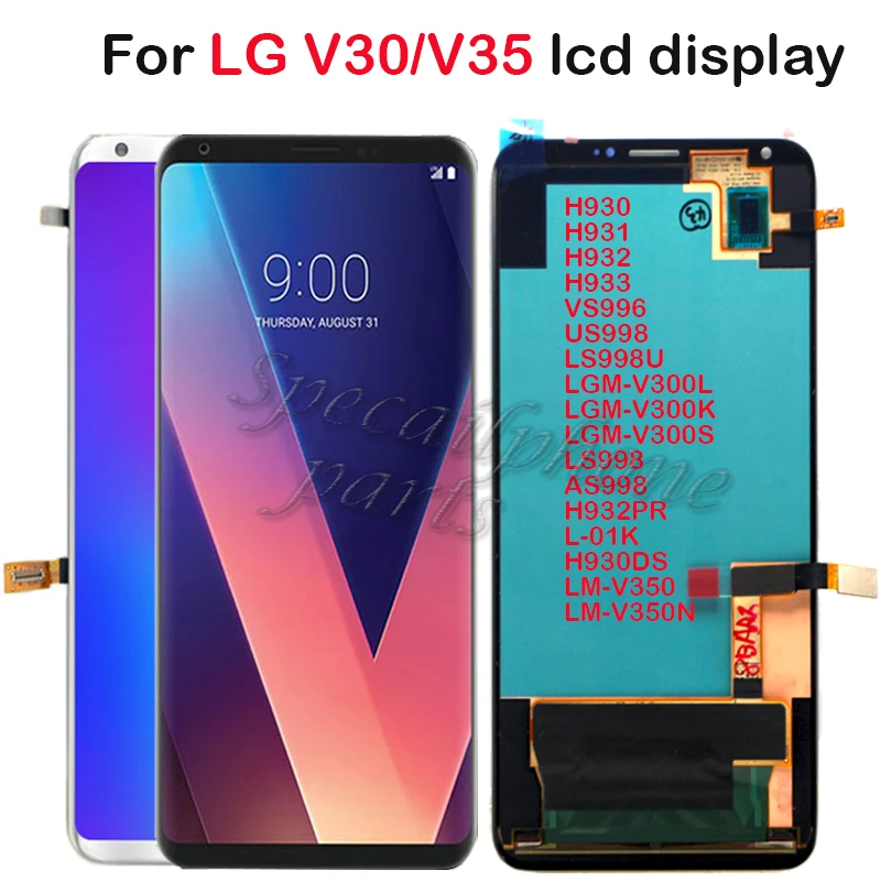 OLED-дисплей для LG V30 V35 H930 ЖК-дисплей с рамкой сенсорная панель дигитайзер в сборе v35