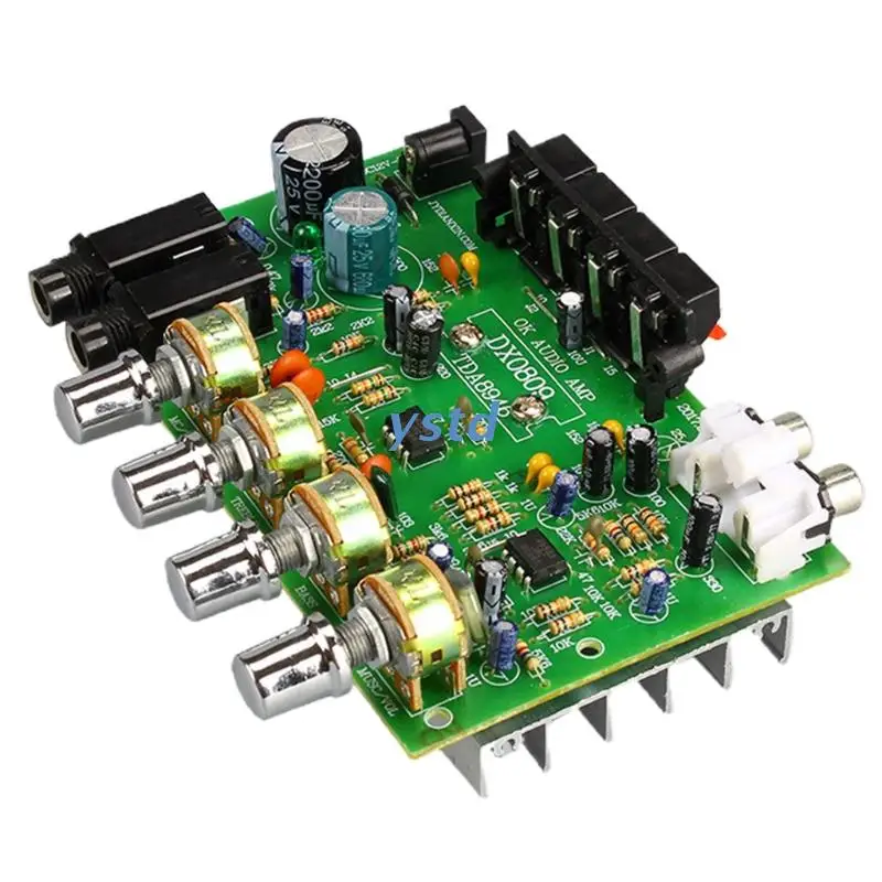 LXAB высокое Мощность модуль домашней 40 Вт + DC12V2A DIY DX-0809 2 0 музыка автомобильный