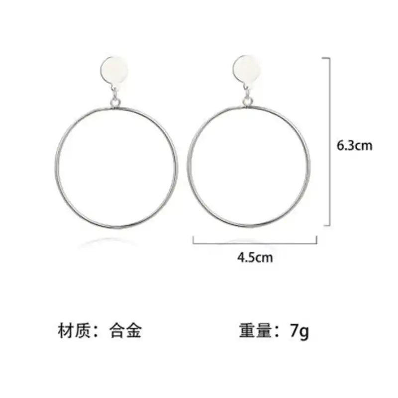 WKOUD золотой и серебряный цвета серьги-кольца для женщин полый круглый круг эффектный подарочный набор украшений для ушей вечерние свадебные Brincos