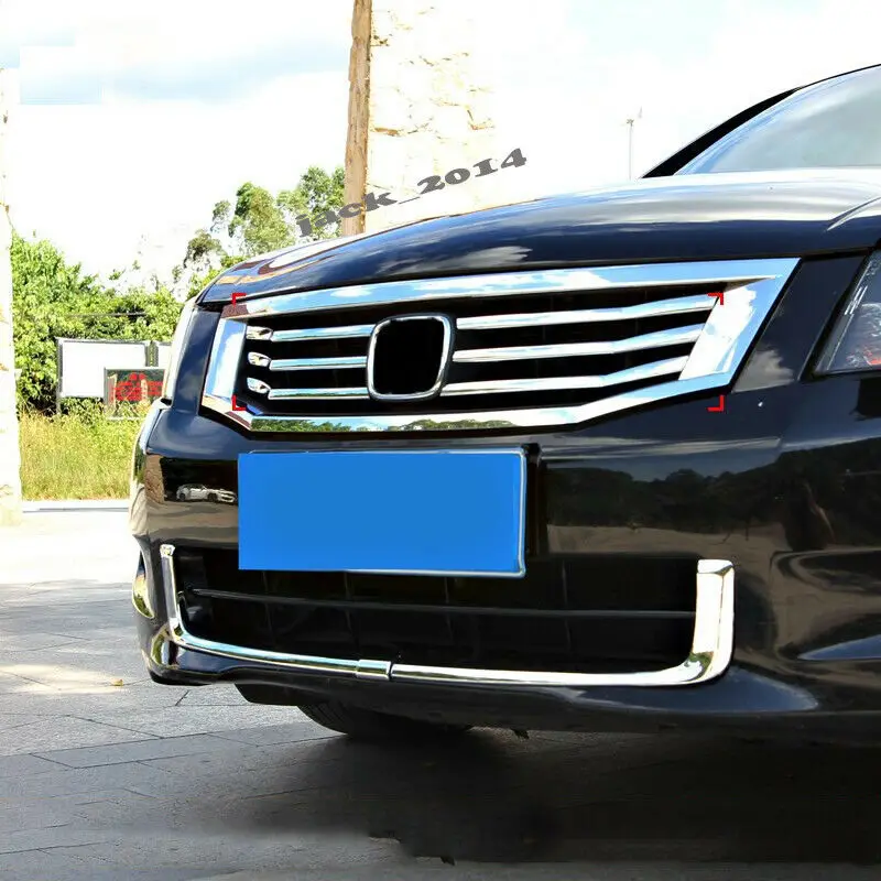 Передняя сетчатая решетка Нижняя крышка бампера для 2008 2009 2010 8th Gen Honda Accord Sedan
