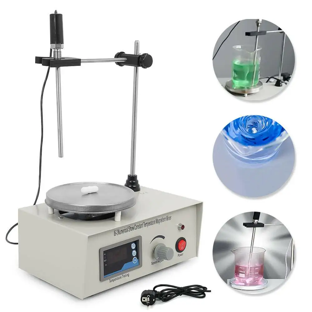2400rpm 85-2 Lab Magnetic Stirrer Heating Plate Digital Display Adjustable Churn Stir Machine Blender Laboratory Stirrer