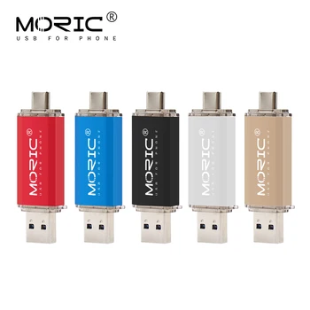 

MORIC Hotsale 2 in 1 Type C Pen Drive 256GB 128GB OTG USB Flash Drive 64GB 32GB 16GB USB Stick 3.0 Pendrive