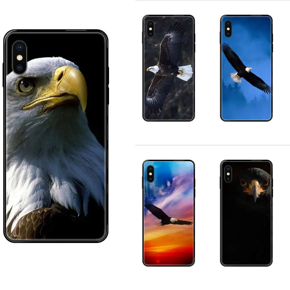 Для Huawei Honor 20 20I 20S 10 10I 6A 7A 7X 8C 8X 9 9A 9I 9X Lite Pro ТПУ чехлы черный орел Fly The Sky Красочные