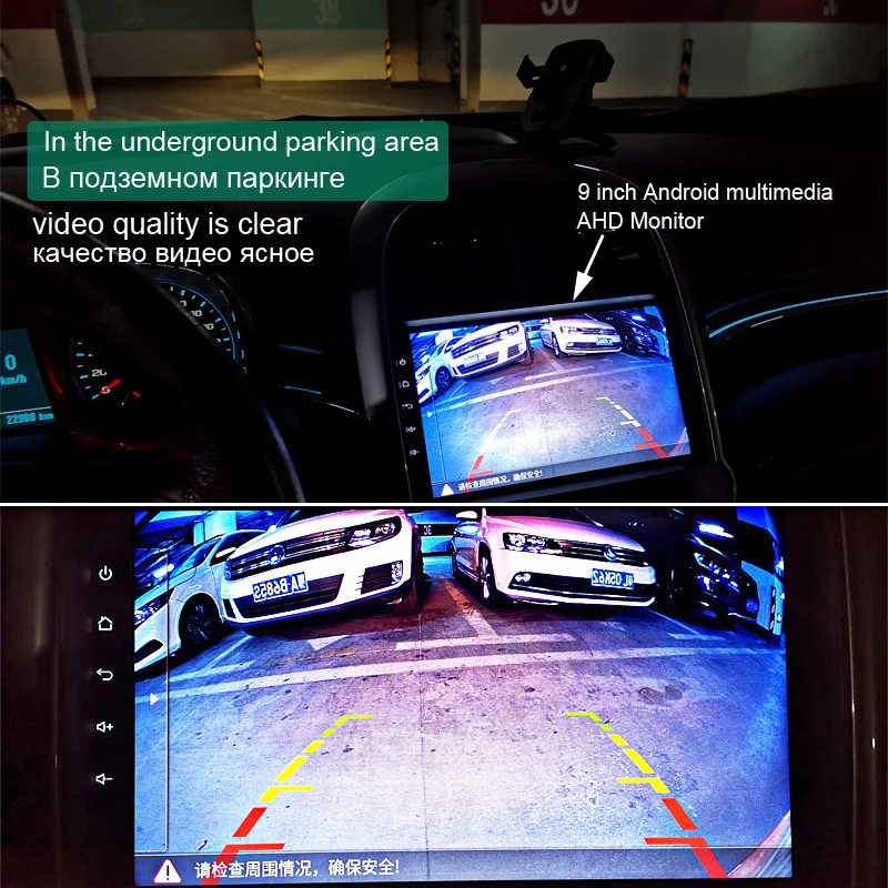 AHD 720P/1080P 170 학위 2 메가 픽셀 자동차 후면 백업 카메라 야간 투시경 주차 캠 비디오 명확하게