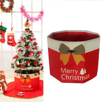 

Christmas Tree Decorations Non-woven Storage Box Christmas Fold Tree Skirt Box Christmas Tree Foot Cover Base Box