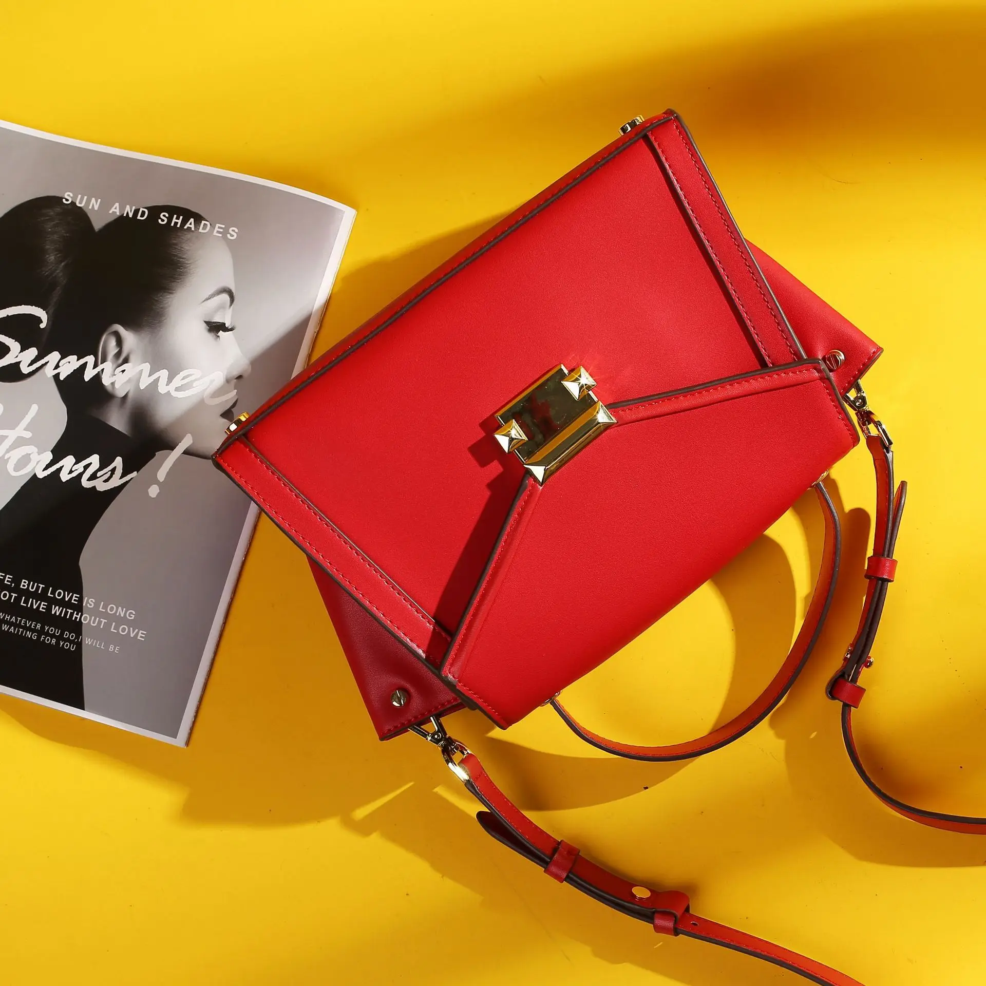 

Bag Women's 2019 Autumn And Winter New Style Europe And America WOMEN'S Leather Bags First Layer Leather Bag Women's Hand Crossb