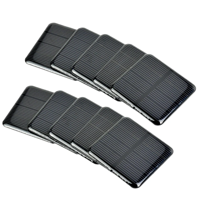 

10Pcs Solar Panels 2V 160Ma Monocrystalline Silicon Solar Cells Battery