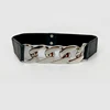Gold chain belt elastic silver metal waist belts for women high quality stretch cummerbunds ladies coat ketting riem waistband ► Photo 3/6