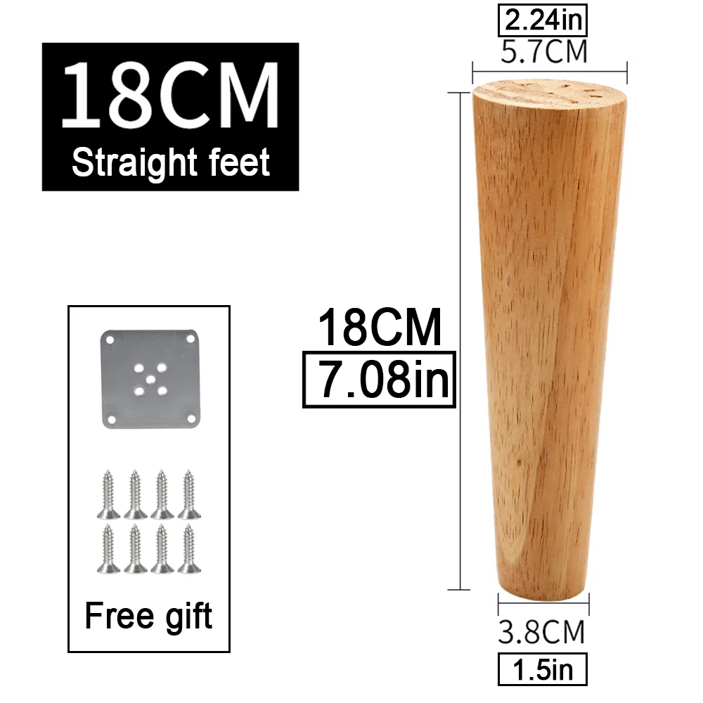 Straight feet 18cm