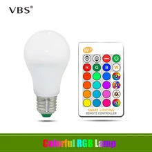 E27 Светодиодный светильник 5 Вт 10 Вт 15 Вт RGB+ белый 16 цветов светодиодный светильник AC85-265V сменный RGB светильник с пультом дистанционного управления+ Функция памяти