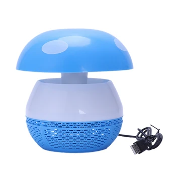 

Mini Mosquitoes Killing Device Mushroom Shape Usb Mosquito Killer Lamp Electric Mosquito Repellent Photocatalys(Blue)