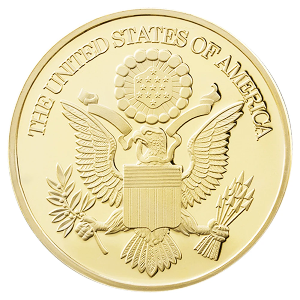 Американский двуглавый орёл металлическая памятная монета коллекция сувенир