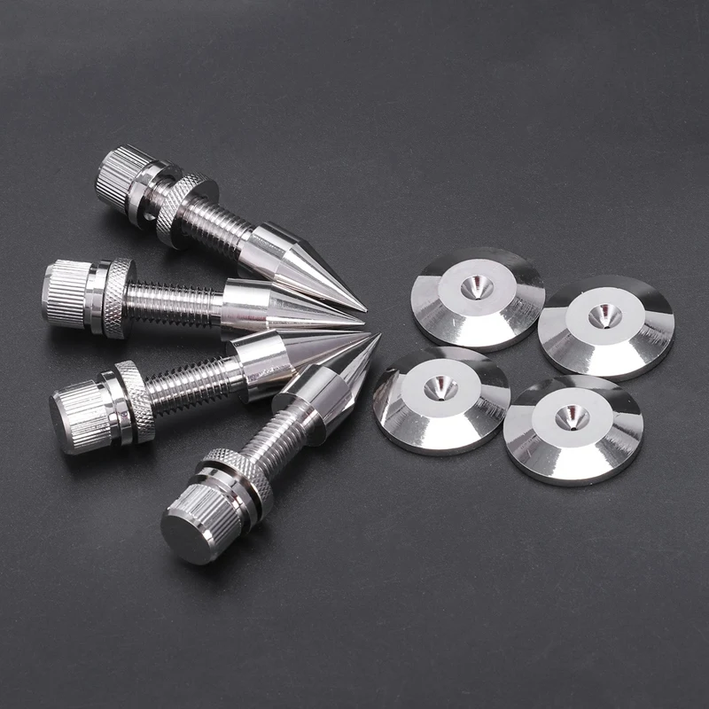 

4 Pcs Speaker Spike Isolation Spikes Stand Foot Hifi Speaker Shockproof Cone Base Pads