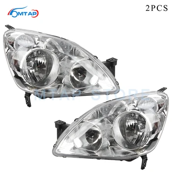 

MTAP 2PCS Head Lamp Head Light For Honda For CRV RD5 RD7 2005 2006 Front Bumper HeadLight Sub-Assy White Type