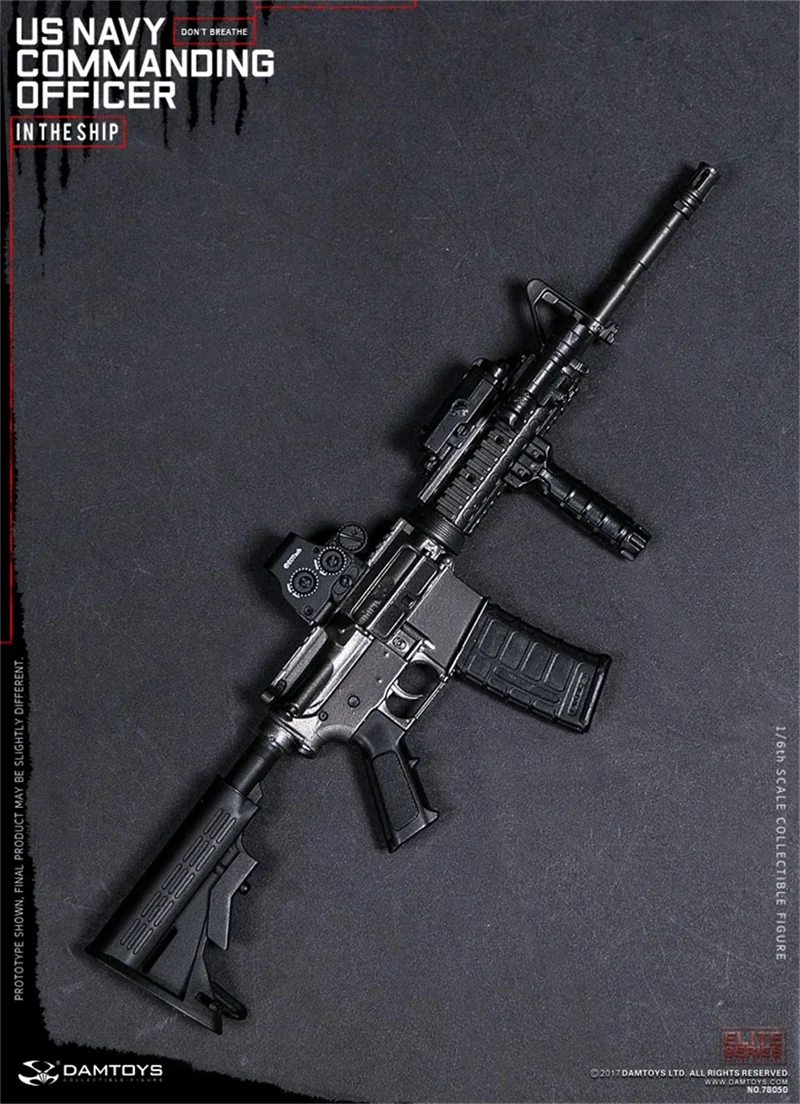 DAMTOYS 1/6th DAM 78050 командир флота США на корабле оружие винтовка M4A1 ПВХ материал не