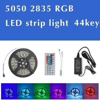 

Led Strip Light DC 12V RGB 2835 SMD 5050 Flexible Ribbon Fita 44 Key Remote Control 5M 10M 15M Tape Diode Neon Party Decoration