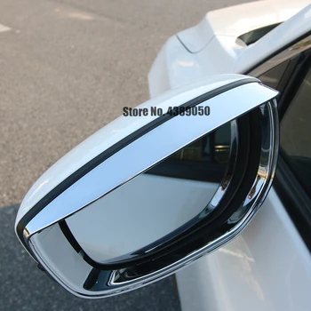 

ABS Chrome Car rearview mirror block rain eyebrow Cover trim car Styling For Mazda MX-30 2020 2021 Car Accessories