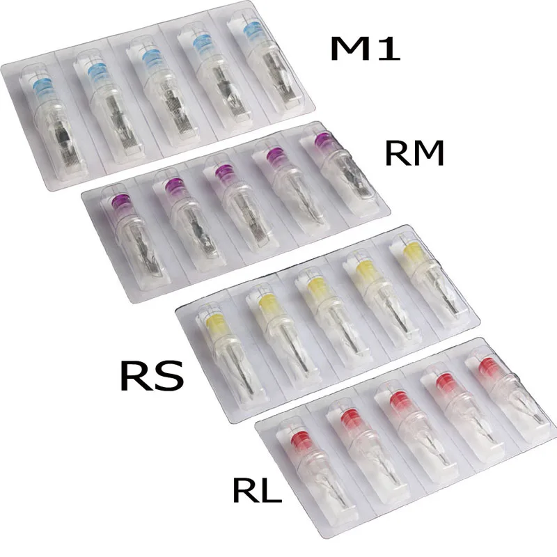 Agulhas de Tatuagem Lote Rodada Magnum Cartucho 5 7 9 11 13 15 17 19 21 23 25 Agulhas Descartáveis 40 Pçs - Hrk 6 Rodada Magnum Agulhas de Tatuagem Cartucho 5