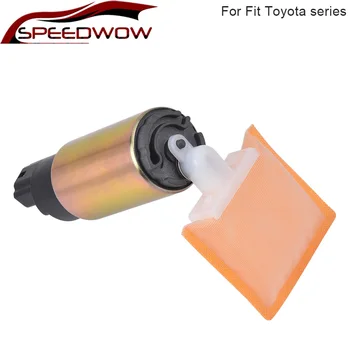 

SPEEDWOW Free Shipping 12V Gasoline Fuel Pump Internal Walbro For Racing Nissan Honda Subaru Toyota Racing Fuel Pump& Filter Kit