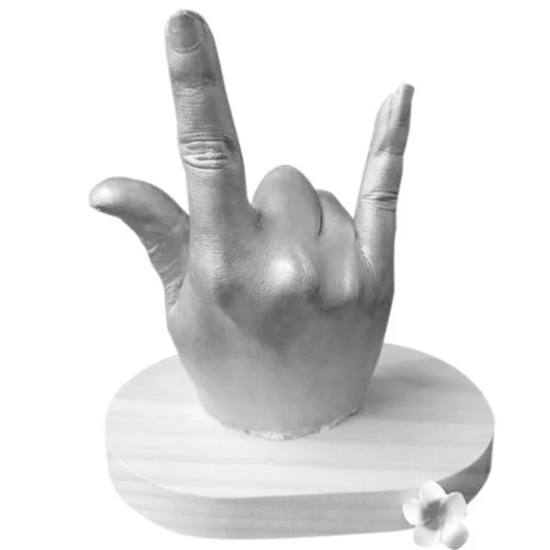 New 3D Baby Infant Hand Foot Plaster Statue Casting DIY Kit Memorable Mold Gift Baby growth memorials best birthday present baby