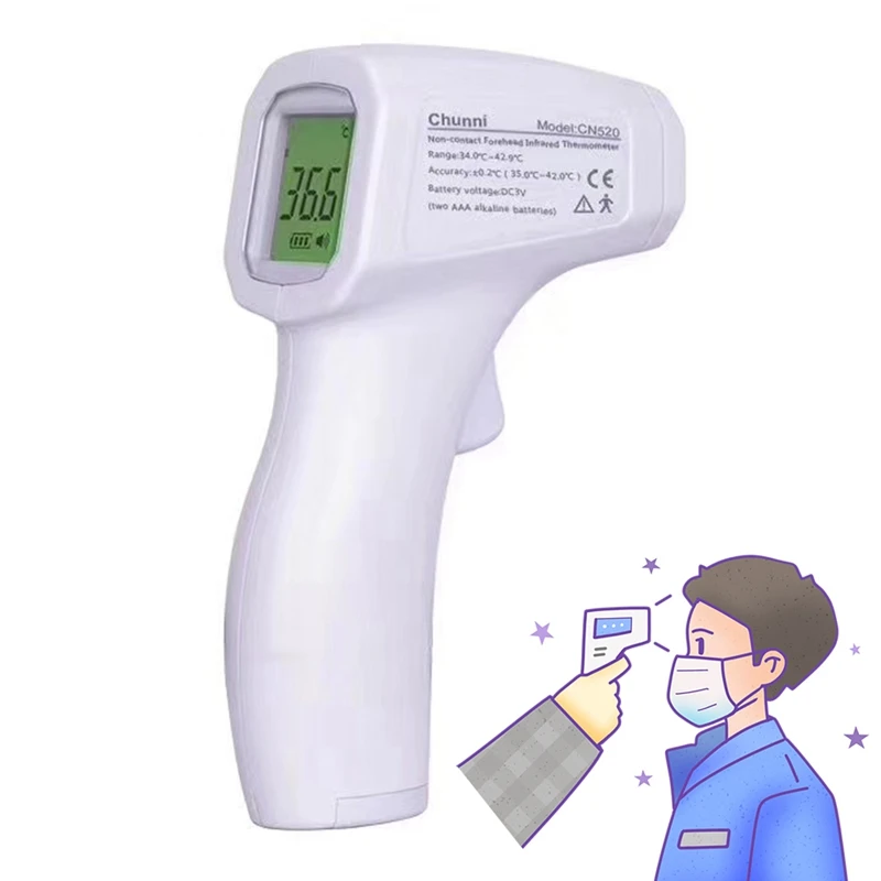 

Portable Non Contact Forehead Thermometer Infrared Thermometer Body Temperature Fever Digital Measure Tool For Baby Adult