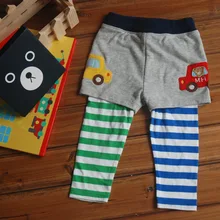 Mikiumkee2019 новые осенние комплекты для мальчиков Дети крашенная в пряже автомобильный комплект платья из двух частей, хлопок совместных двойной Слои брюки