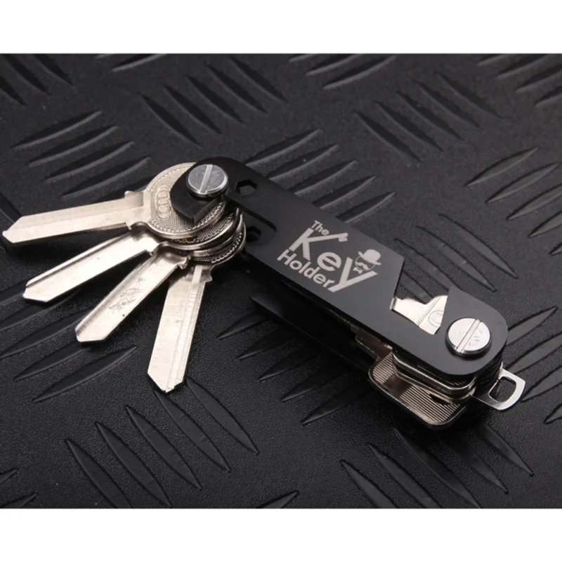 Портативный EDC органайзер для ключей держатель алюминиевый брелок держатель для ключей Органайзер клипса папка для хранения ключей на открытом воздухе